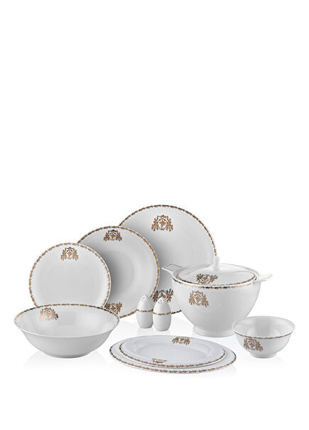 Sandown Bone China 60 Parça 12 Kişilik Yemek Takımı