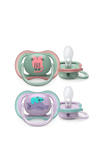 Ultra Air Green Purple Pacifier Set