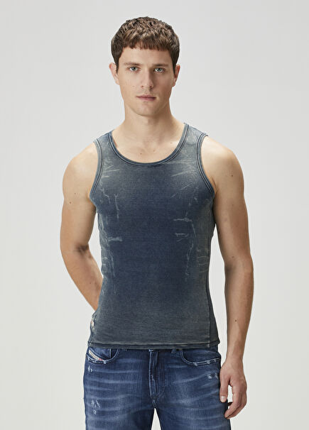 Grey Patterned Tank Top