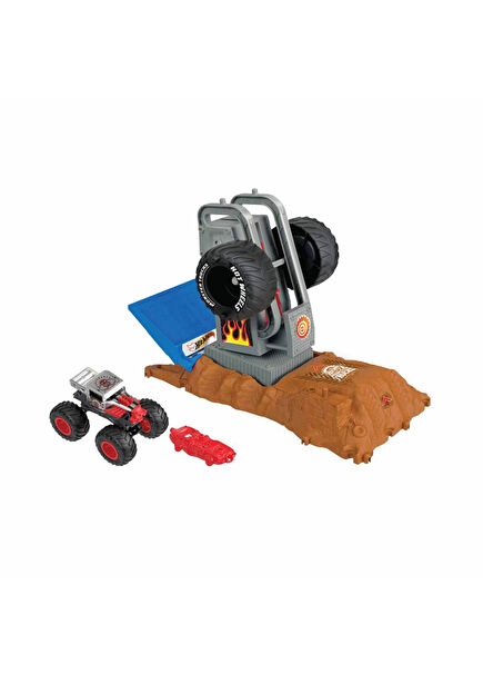 Monster Trucks Bone Shaker The Press Challenge Beginner Arena Model Car Toy Set HNB87