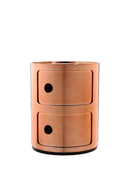 Componibili Copper Module Bedside Table