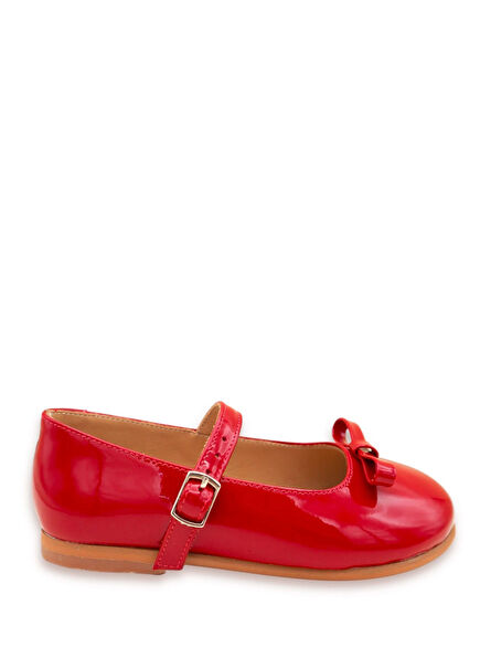 Ballet Red Leather Girls' Ballet Flats