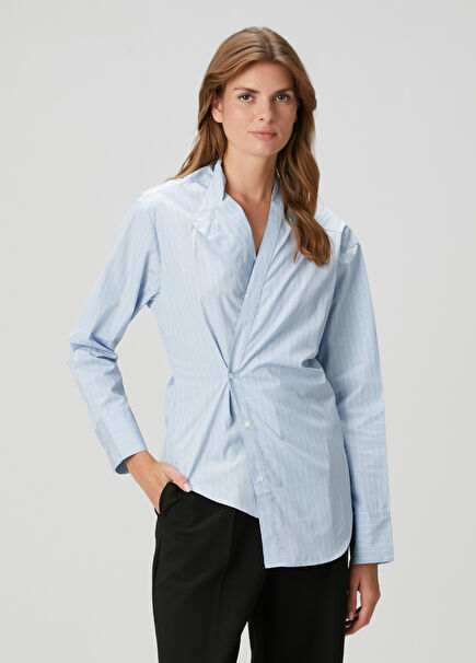 Light Blue Striped Shirt