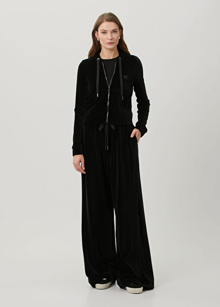 Black Chenille Pants