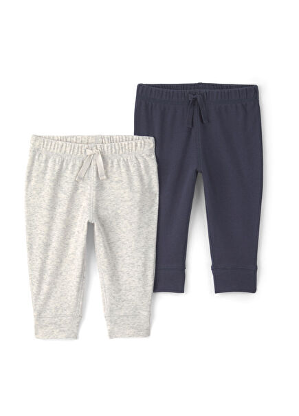 Renkli Unisex Bebek  2'li  Pantolon Seti