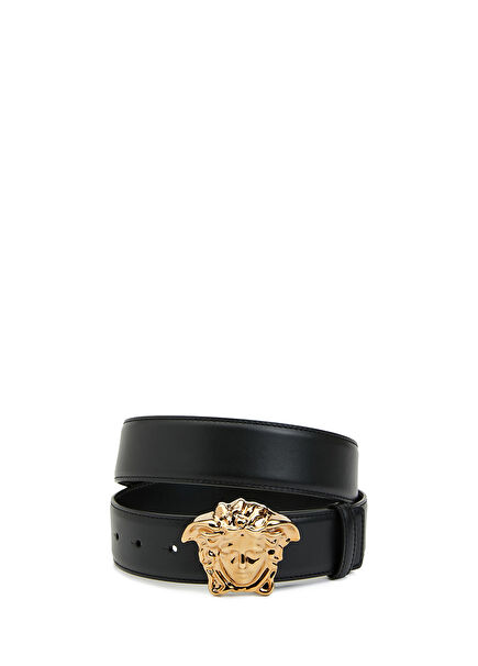 Black Mens Leather Belt