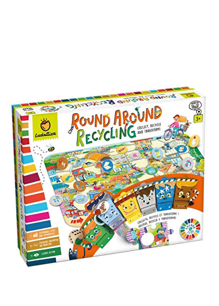 Geri Dönüşümün Etrafında Sürdürülebilirlik Oyunu Çocuk Yabancı Dil Aktivite Kitabı