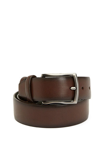 Brown Mens Leather Belt