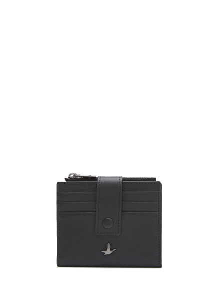 Black Men's Leather Card Holder