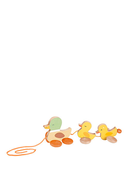 Wooden Rickshaw Duck Toy