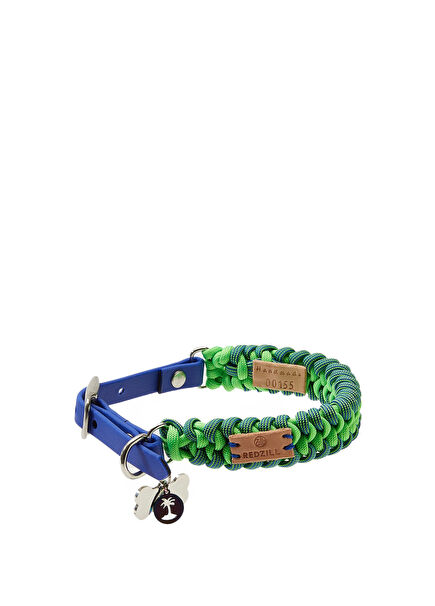 Neon Spiral Paracord Köpek Boyun Tasması Small 28-33 cm  