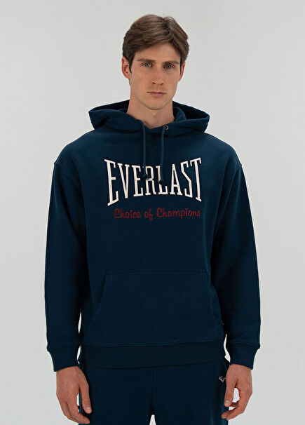 Heritage Champions Navy Blue Hooded Unisex Sports Sweatshirt