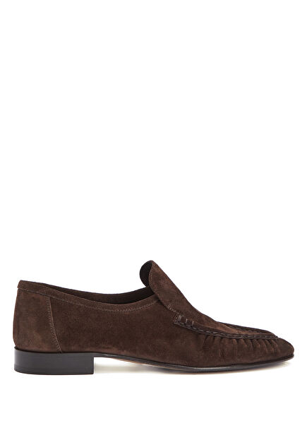 Soft Koyu Kahverengi Kadın Deri Loafer