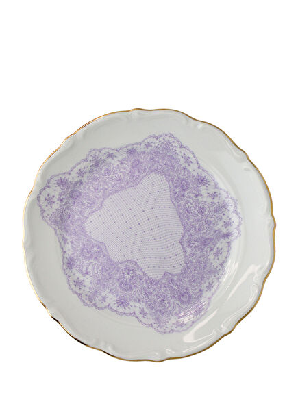 Volante Dentelle Lila Porselen Tabak 19 cm
