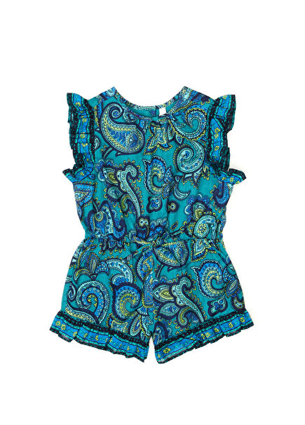 Blue Girls Jumpsuit