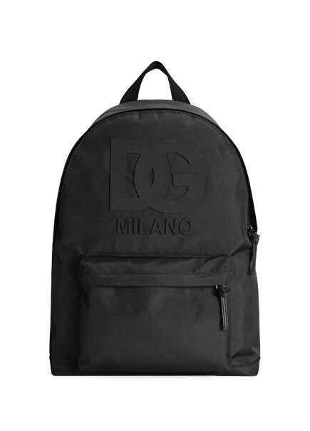 Siyah Logo Detaylı Erkek Çocuk Sırt Çantası