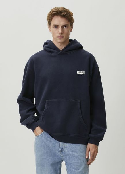 Plizzy Lacivert Kapüşonlu Sweatshirt