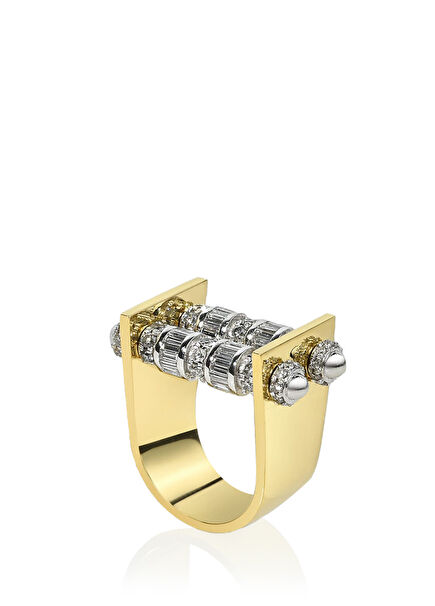 Jazzy Moderne Pırlanta Parmak Ucu Kadın Yüzük