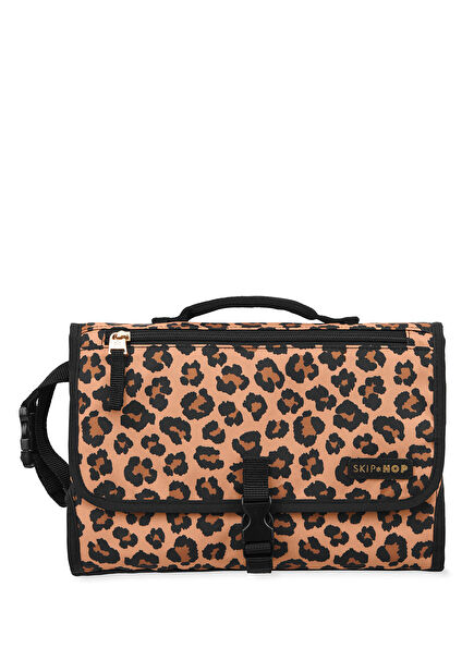 Pronto Leopar Desenli Bebek Alt Açma Çantası