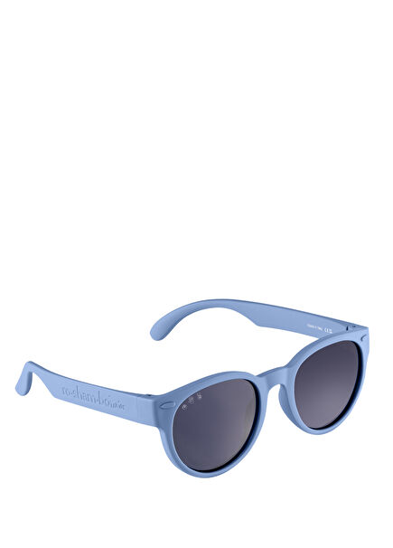 Round Model Sky Blue Men's Sunglasses