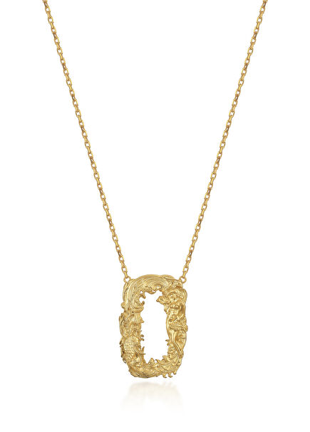 Romeo 18K Gold Plated Silver Women's Necklace