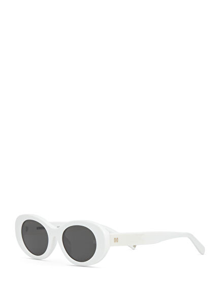 Doreen HM 1748 C2 White Acetate Women's Sunglasses
