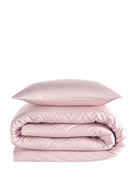 Soho Pink Cotton Percal Single Duvet Cover Set 160 x 220 cm