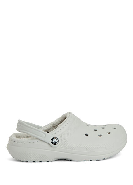 Classic Lined Clog Gri Kadın Terlik