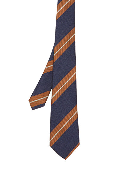 Navy Blue Wool Tie