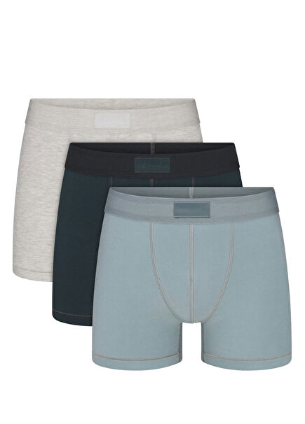 Çok Renkli 3 Inch 3lü Boxer Seti