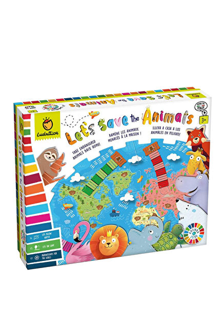 Hayvanları Kurtaralım Sürdürülebilirlik Oyunu Çocuk Yabancı Dil Aktivite Kitabı