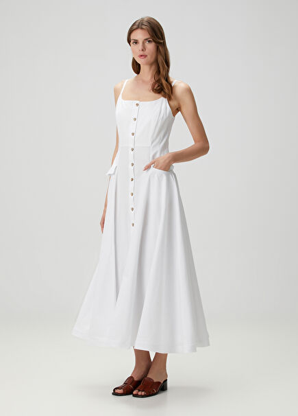 Lakshmi White Maxi Dress