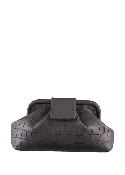 Teresa Grey Leather Women's Handbag