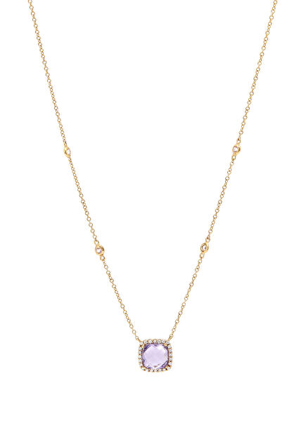 Diamond Detailed Women's Gold Necklace