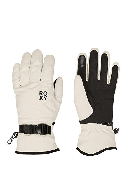 Jetty Solid Gloves White Women's Ski Gloves
