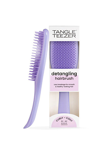 Naturally Curly Wet Detangler Purple Hair Brush