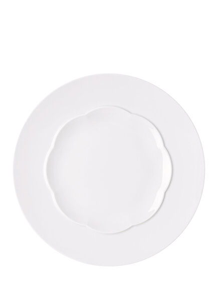 Sonetto Bianco Beyaz Porselen Yemek Tabağı 28 cm