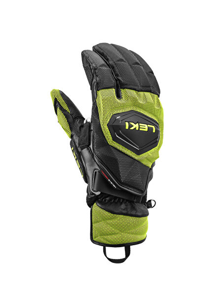 HS WCR Venom GS 3D Lobster Black Yellow Unisex Ski Gloves
