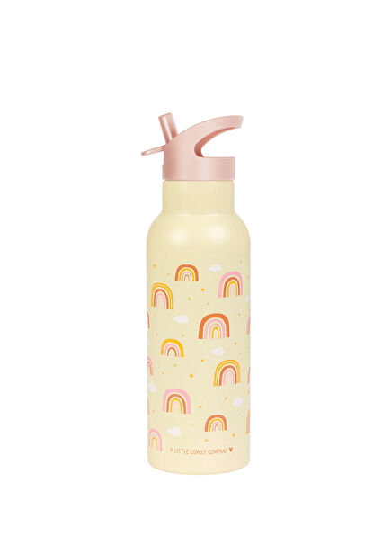 Little Lovely Rainbows Steel Girl Thermos Drinker with Straw 500 ml