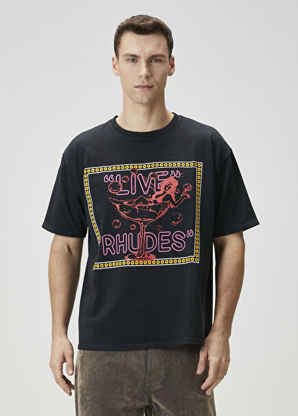 Black Printed T-Shirt