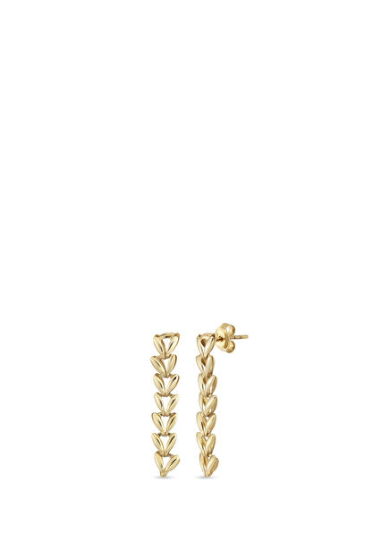 Herringbone 14K Gold Women's Earrings