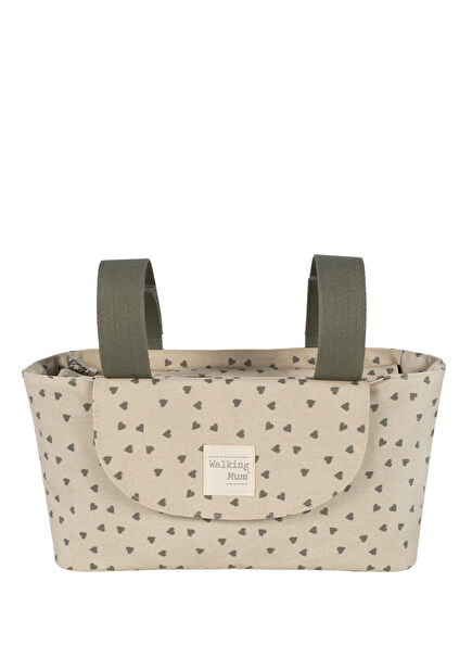 Poppy Moss Heart Stroller Organizer Bag