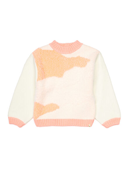 Pembe Beyaz Kız Çocuk Kazak