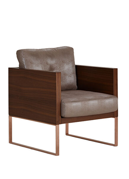 Cube Metal Leg Fabric Sofa