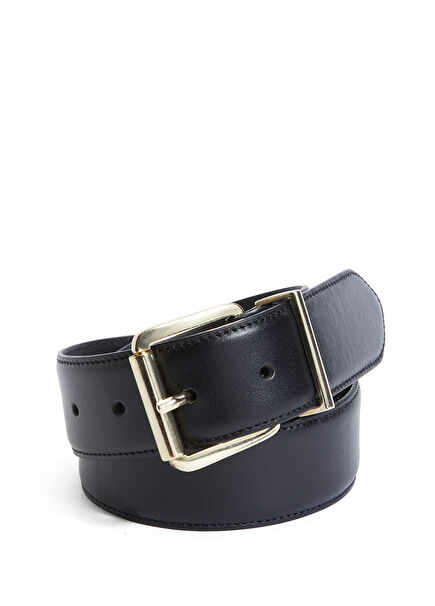 Black Women's Leather Belt