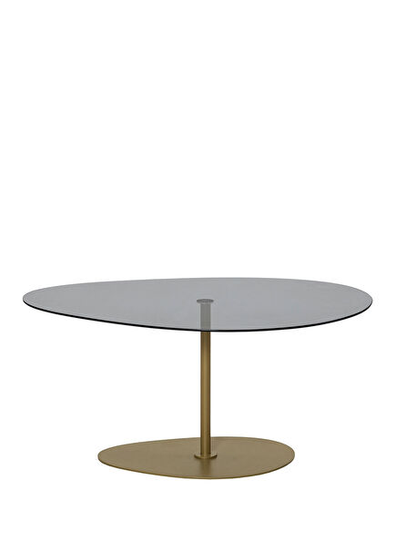 Porto Smoked Gold Glass Coffee Table