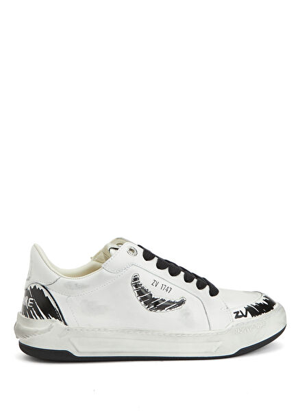 Fly Wings Beyaz Kadın Deri Sneaker