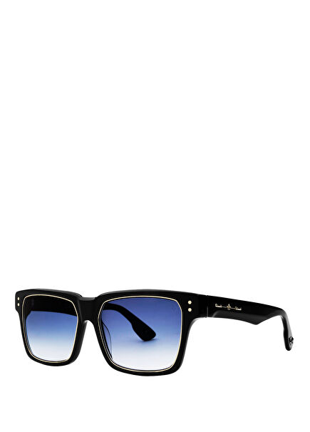 N3.2 Siyah Lacivert Asetat Unisex Güneş Gözlüğü