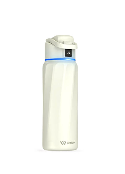 Boost Hidrasyon Takibi Yapan Yalıtımlı Beyaz Akıllı Termos 0,95 L