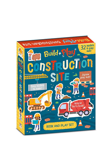 Build and Play Construction Site Book and Play Çocuk Yabancı Dil Aktivite Kitabı